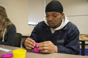 Early Childhood Education students prepare tests as part of the program