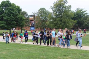 SWIC main campus students on quad