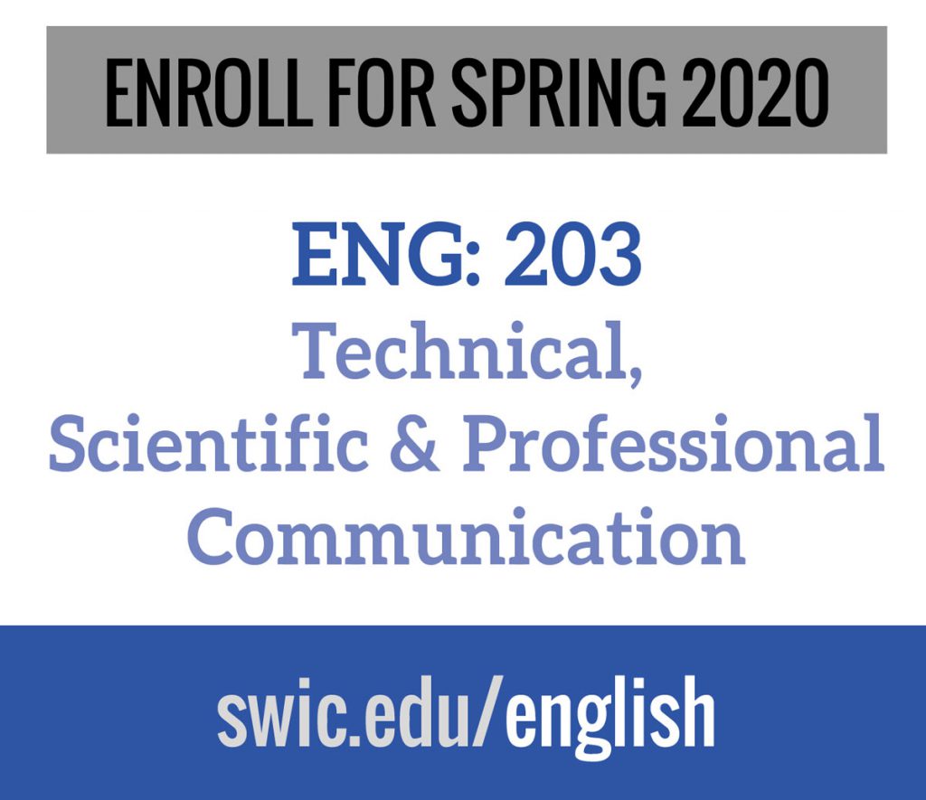 SWIC to offer a technical writing course for STEM+M students Spring 2020