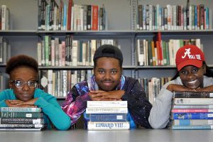 Students in Belleville Campus Library