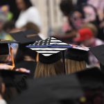 American Flag on Graduation Hat