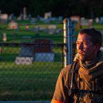 Hecker Fire Science training man in fire gear