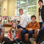 Students Socializing in the Belleville Campus Bookstore