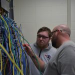 Cisco Networking student in class