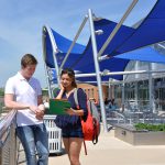 Belleville Campus deck outside of Kamm Lounge